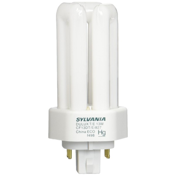 Sylvania 20891 Compact Fluorescent 4 Pin Triple Tube 2700K, 13-watt