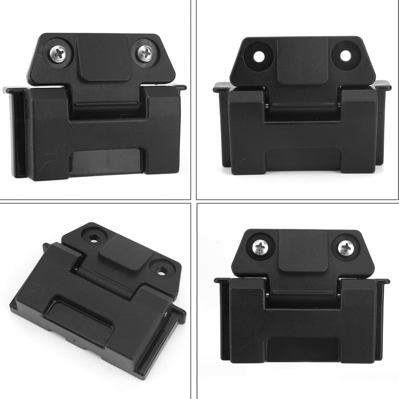 2pcs Igloo Cooler Hinges, Black Plastic Hinges Replacement with 4