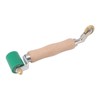 40mm Silicone Seam Roller Dual Use Brass Wheel Wood Handle