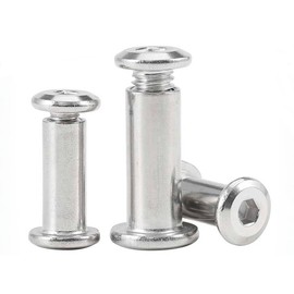 NACX M4 x 8mm Screw Post, Male Binding Bolts Fastener Used for 5/16''(8mm) Hole Dia, 304 Stainless Steel, 30Sets