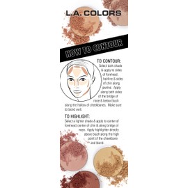 L.A. Colors I Heart Makeup Contour Palette, Light to Medium, 1.04 Ounce