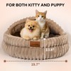 CHEERPALS Cat Bed Cave for Indoor Cats, Washable Round Cat