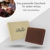 Baur Men's Genuine Leather Wallet with RFID Protection, Landscape Format,