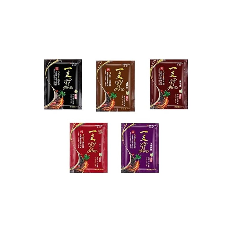 10 PACK Shampoo Tinte Instantáneo - Cubre Canas Naturalmente en