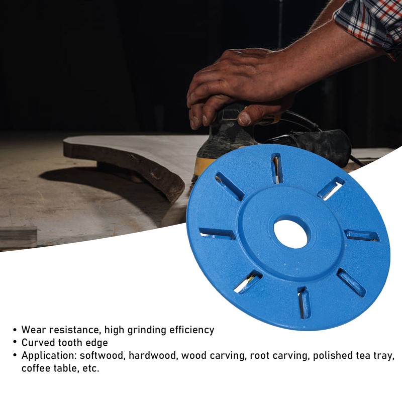 Angle Grinder Wood Carving Disc 8 Teeth Milling Cutter Carving