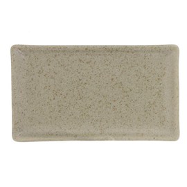 Tableware East Japanese Rectangular Plate, 8.7 inches (22 cm), Iga