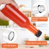 HAYHOI 5 oz Hot Sauce Bottles, 35 Pack Clear Glass