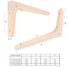 MS Beschläge Wooden Console Single or Pair Shelf Brackets Beech