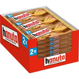 Hanuta 18x44g - Hazelnut slices with crunchy waffles