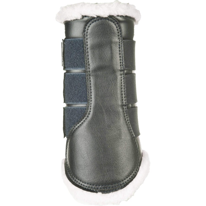 HKM 8585 Comfort Gaiters, Teddy Lining, Imitation Leather, Anatomical, Dark