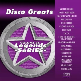 LEGENDS DISCO GREATS LEGENDS SERIES VOL-56 KARAOKE CD+G NEW IN PLASTIC w/PRINT 17 TRACKS