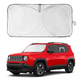 INSAUTO - Parasol para Jeep Patriot para Jeep Renegade SUV 2015-2023, parasol plegable frontal para Jeep Patriot SUV 2017, cubierta de visera para coche, bloquea los rayos UV y mantiene tu coche