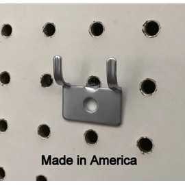 Hillman Brand (100 Pack) Picture Clock Notch Utility 'J' Peg Hook. for 1/8 to 1/4" Pegboard