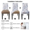 JQinHome Pattern Chair Covers for Dining Room Set of 4,