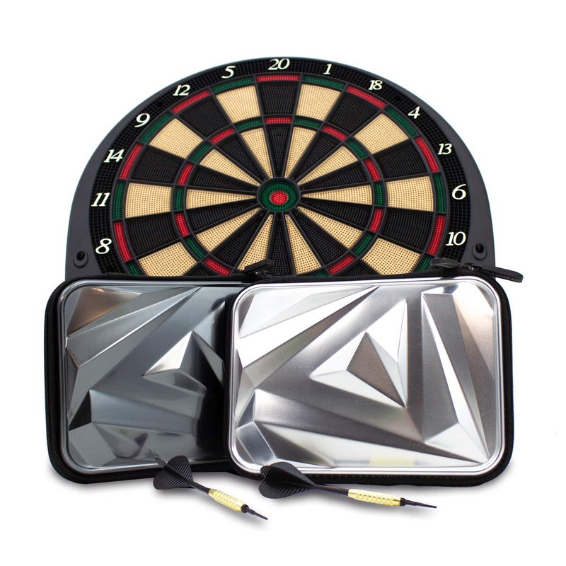 RADOLEO Arrow-ONE Steel-Silver Dart Case for 2 Players | for