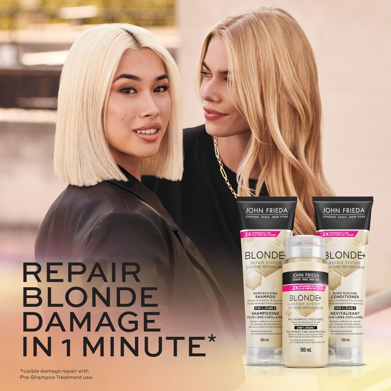 John Frieda Blonde+ Repair System, Pre-Shampoo Treatment | STEP 1 |