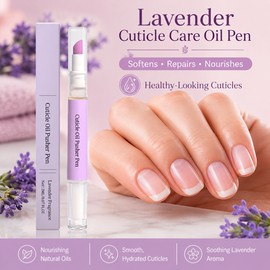Lavender Cuticle Oil Pen for Nail Care – Nourishing Repair Tool for Dry Cuticles & Smooth Manicures