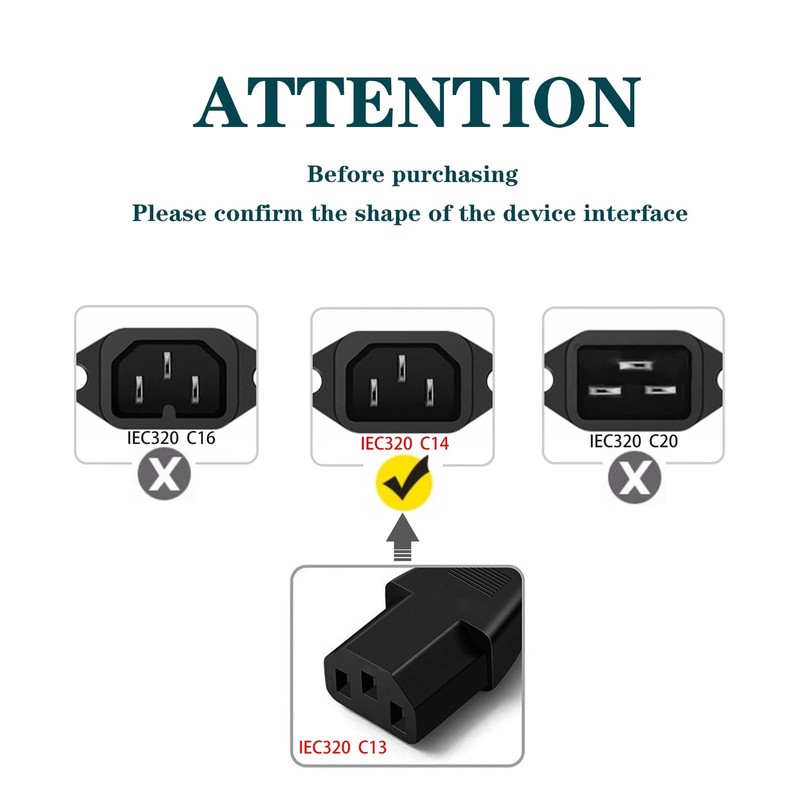 Amplifier Gaming PC Power Cable Compatible for iBuyPower HP Dell