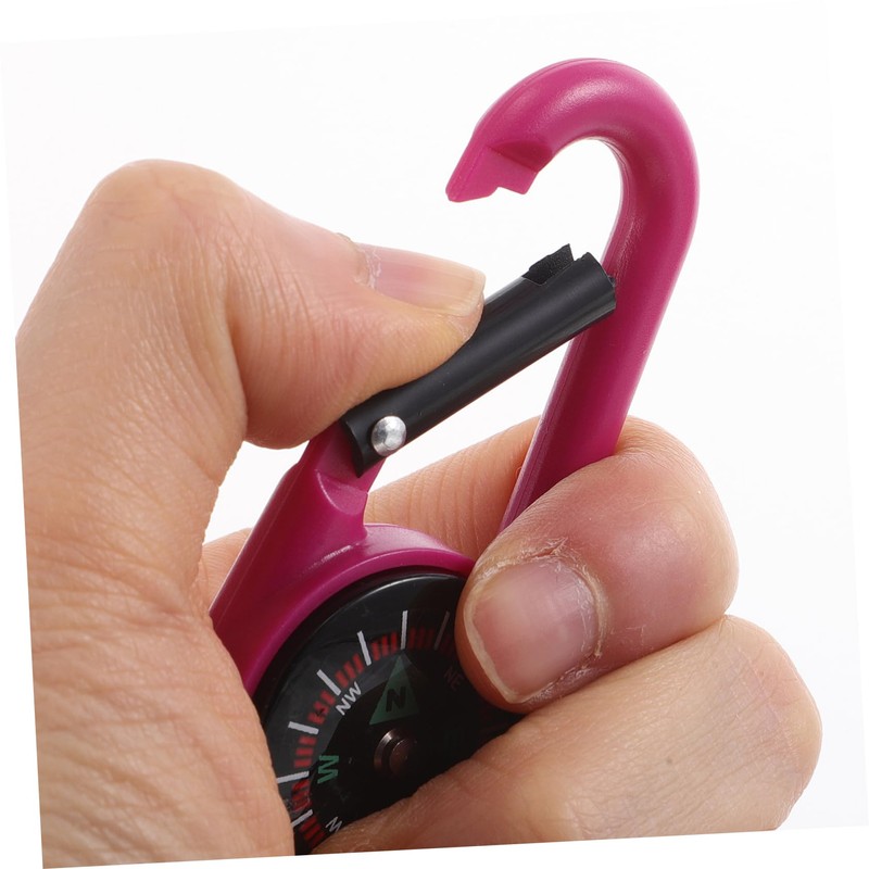 Outanaya Lightweight Carabiner Compass Buckle Mini Outdoor Compass for Hiking