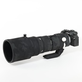 CHASING BIRDS Camouflage Waterproof Lens Coat for Olympus 150-400mm F4.5 TC1.25x is PRO Rainproof Lens Protective Cover (Shadow Black)