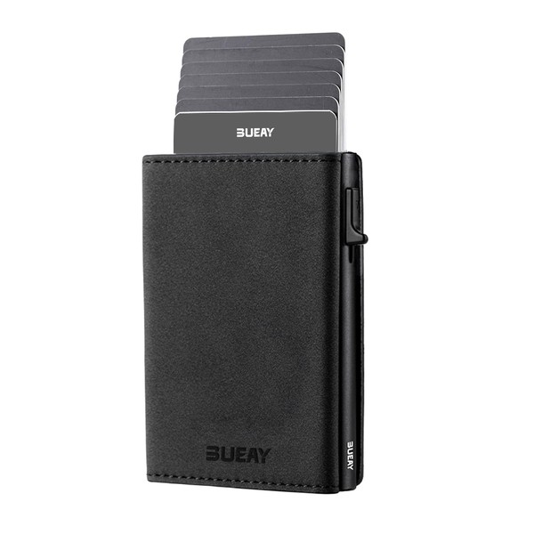 [BUEAY] Card Case, Thin, RFID Anti-Theft Credit Card Holder, Ultra