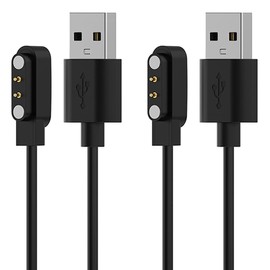 Charger for VeryFit Smart Watch - IDW26, IDW25, IDW23, IDW21, IDW19, IDW17, IDW16, IDW15, IDW13, ID205L, ID206 - Magnetic Charging Cable (2-Pack, 3.3ft/1m)