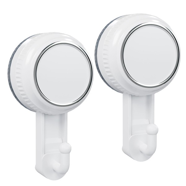 Lvingmax Suction Cup Hooks, Heavy Duty Shower Suction Hooks, Removable