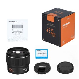 YONGNUO YN42.5mm F1.7M II Auto Focus Fixed Prime Lens for Micro Four Thirds Cameras Black