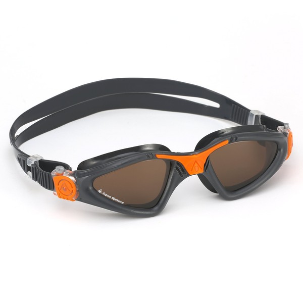 Aqua Sphere Kayenne Swim Goggles with Polarized Lens (Gray/Orange)