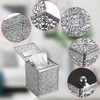 Sumnacon Tissue Box Cover Square Tissue Box with Lid, Metal