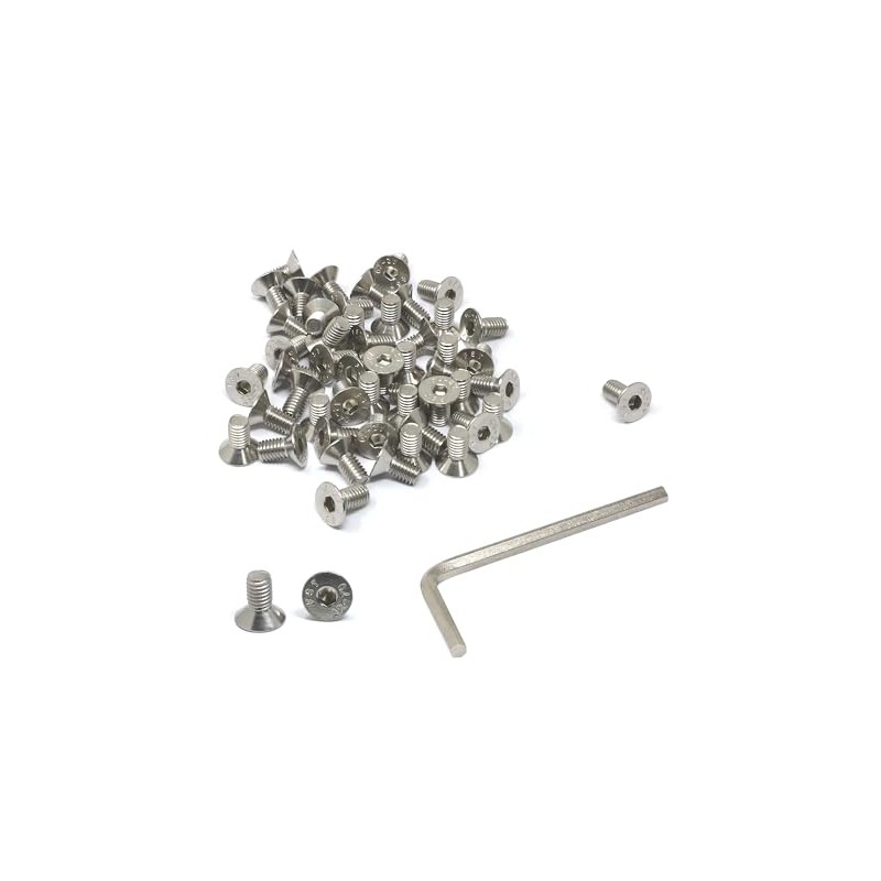 iexcell 50 Pcs M6 x 12mm Thread Pitch 1 mm