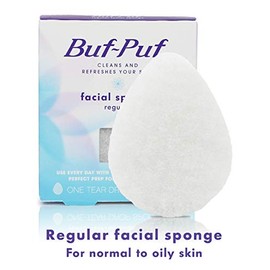 Buf-Puf Esponja facial, exfoliante, probada por dermatólogos, reutilizable, elimina la suciedad profunda que puede causar brotes y puntos negros, 1 un