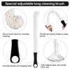 3 Pieces Decanter Cleaning Brush Flexible Bottle Scourer and 400