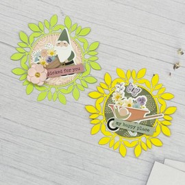 KSCRAFT 2025 March Spring Metal Cutting Dies Stencils for DIY Scrapbooking Decorative Embossing DIY Paper Card (Leaf Doily)