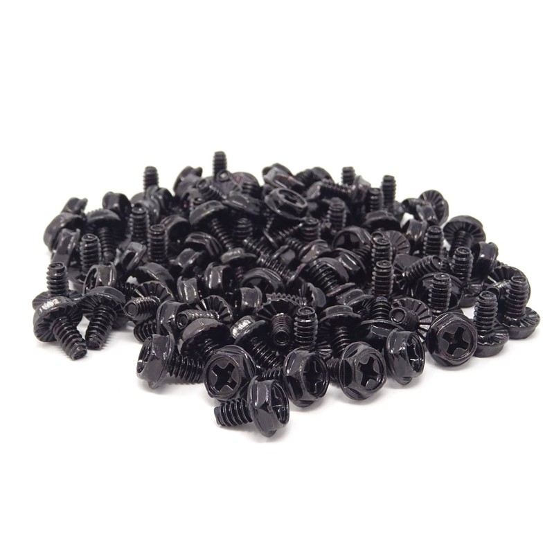 Honbay 100PCS 6#-32x6 Hex Phillips Head Replacement PC Computer Case