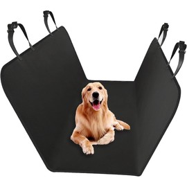 YIQFOCA Pet Seat Cover,Portin Dog Backseat Seat Covers,Scratch Waterproof Nonslip Bench Rear Seat Cover,Fits Most Cars Trucks and SUV(Black 1.45m*1.3m)