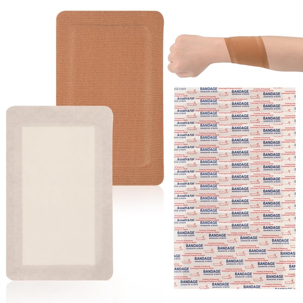 45 Pcs Extra Large Bandages Bulk 5 x 3 inches