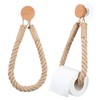 Classicseali Rope Toilet Roll Holder, Pasteable Rope Towel Holder, Industrial