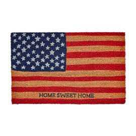 Mud Pie Americana Flag Doormat; 18" x 29"