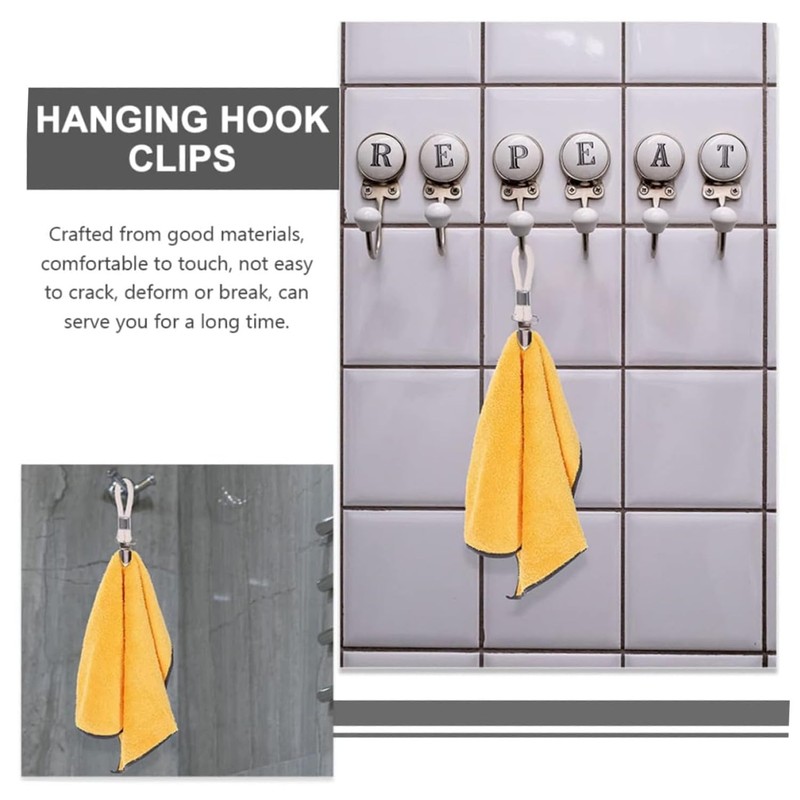 Coehaopike 6 Pcs Towel Holder Clips - Bathroom and Kitchen