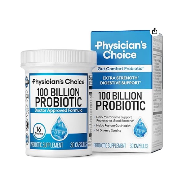 Physician's CHOICE 100 Billion Advanced Probiotic - 16 Strains +