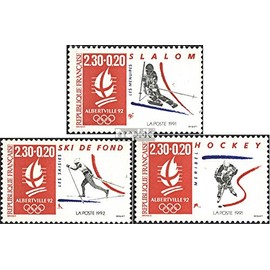France 2815,2816,2817 (complete.issue.) unmounted mint/never hinged ** MNH 1991 Albertville 92 (Stamps for collectors) Winter sports (skiing/ice hockey/bobsleigh ...)