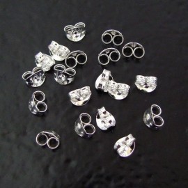 Unbranded Ten - .925 Sterling Silver Small Ear Nuts, Made in USA