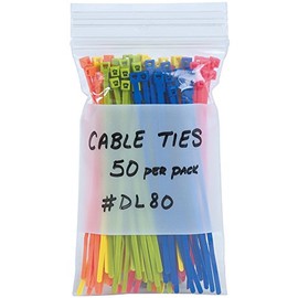 Aviditi PB3988 Poly Reclosable Bag with White Block, 4" Length x 4" Width, 4 mil Thick, Clear (Case of 1000), 4 inches x 4 inches, 4 Mil