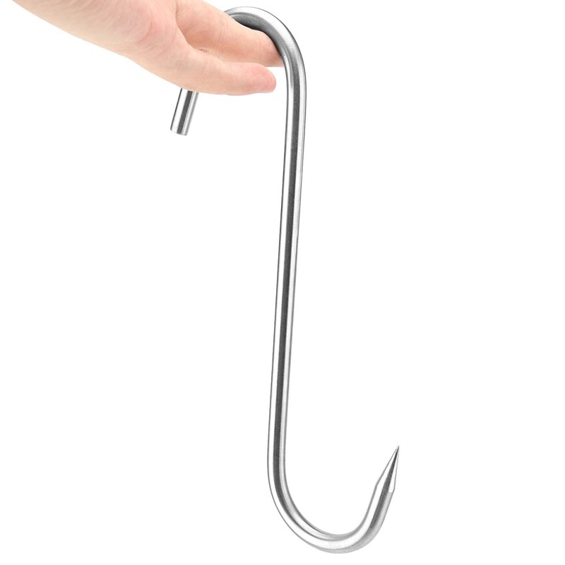 JAPCHET 20 Pack 9 Inch Meat Hooks, 8mm Thick Heavy