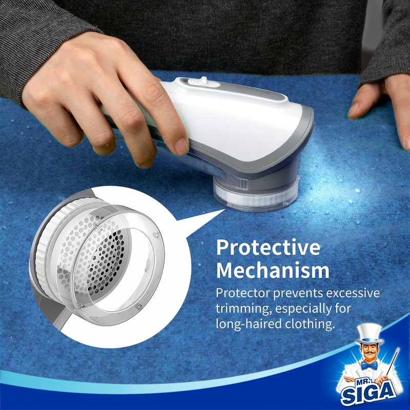 MR.SIGA Fabric Shaver and Lint Remover, Battery Operated Portable Lint