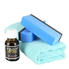Hybrid Nano Glass: Solvent-free, durable body coating! Hardened glass coating/D Armor 0.6 oz (17 g) (2 construction sponges, 1 microfiber cloth included)