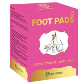 QiMOXA Upgraded Foot Pads-Nature Pads for Foot Care-Highly Effective Odor Remover Patches-Improve Energy and Relaxation-30PCS-2 in 1 Pad