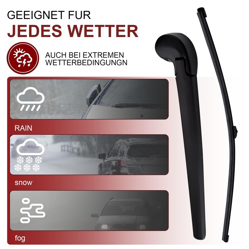 GUOYOU Car Windscreen Rear Wiper Arm Blade and Arm Set