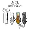(GINO) Transparent Skeleton Golf Caddy Bag Case Travel Cover with